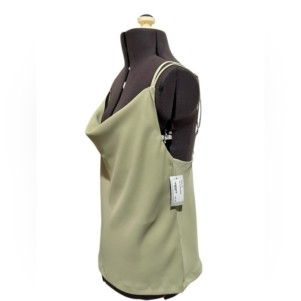 NWT Bluivy Green Tea Sleeveless Cowl Neck Camisole Size S